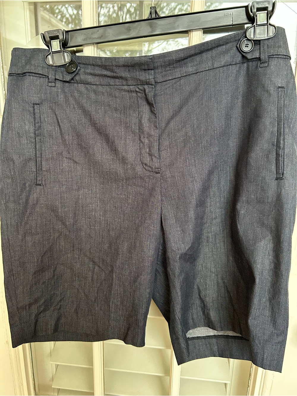 LOFT Dark Gray Tailored Bermuda Shorts